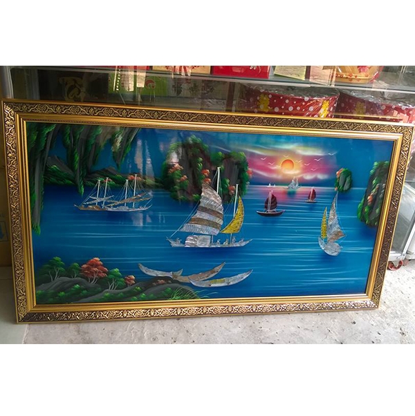 Bán Tranh sơn Mài, tranh sơn mài cảnh đồng quê, tranh tặng tân gia, tranh tặng đối tác, bạn bè, người nước ngoài